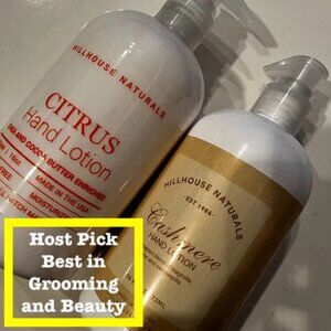 Hand‎ Lotions by Hillhouse Naturals (Cashmere  / Citrus)  (new) (w/a/x)